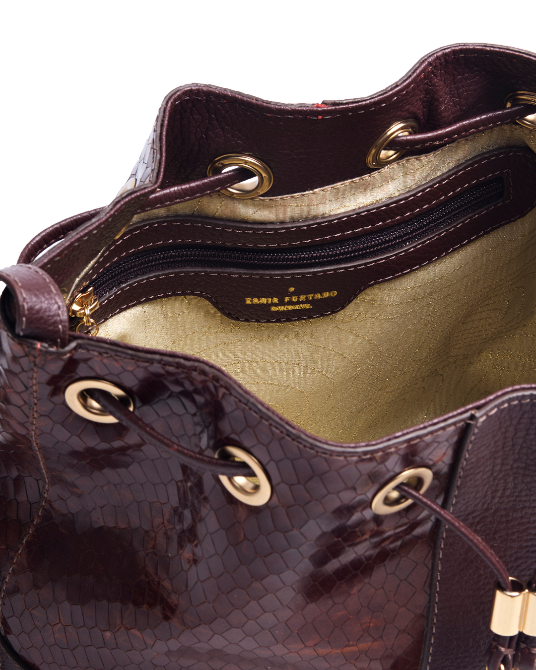 Bolsa Ouse! Mini - Marrom Cobra