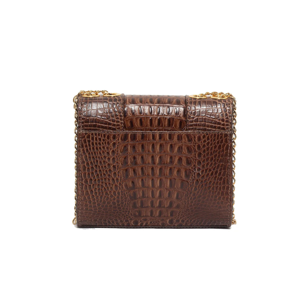 Bolsa Yolanda - Croco Marrom
