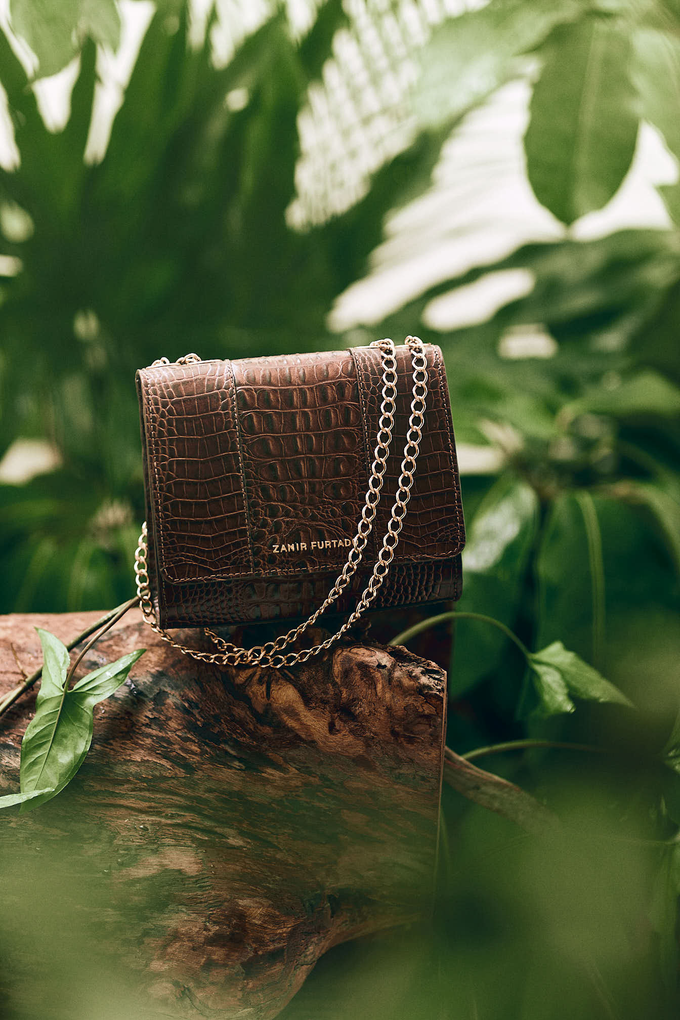 Bolsa Yolanda - Croco Marrom