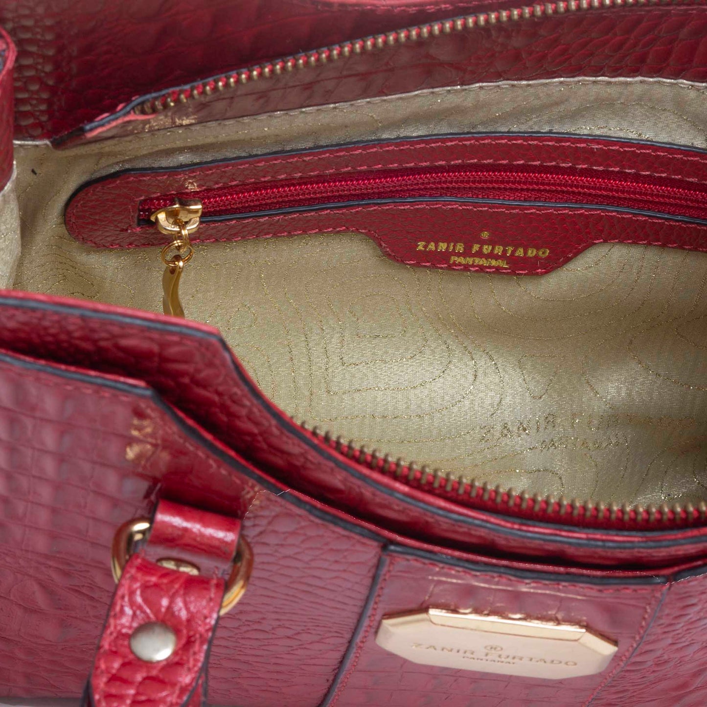 Bolsa Mini Flora - Vermelho