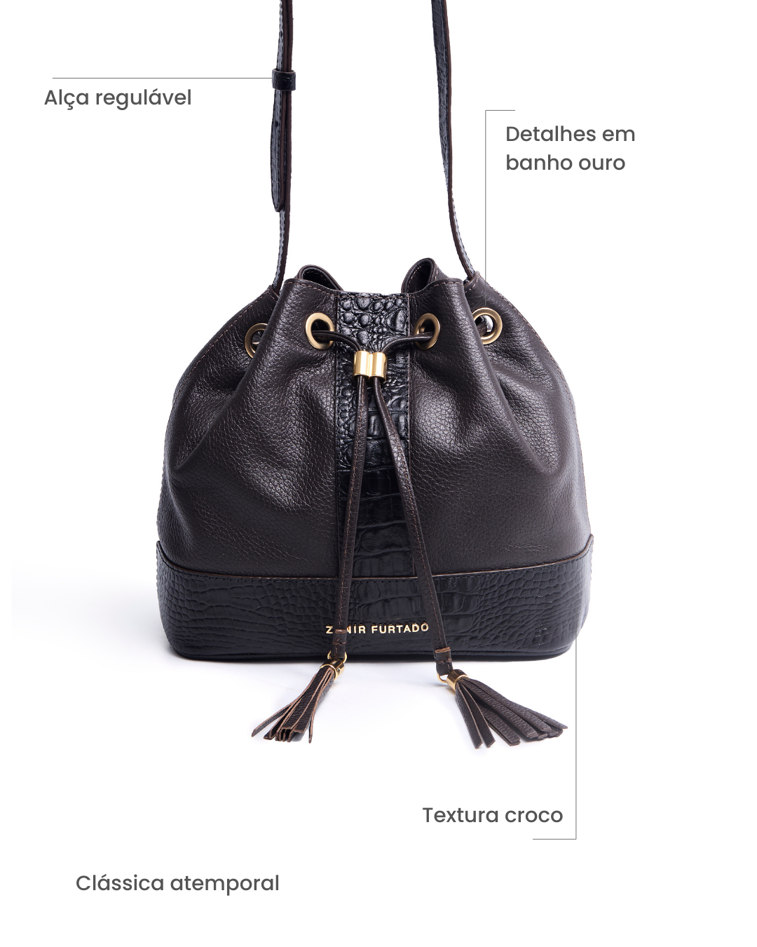 Bolsa Ouse! Mini - Marrom