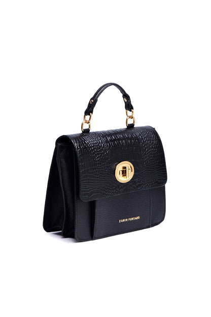 Bolsa Oncinha Feliz - Preto | Bolsa de Couro