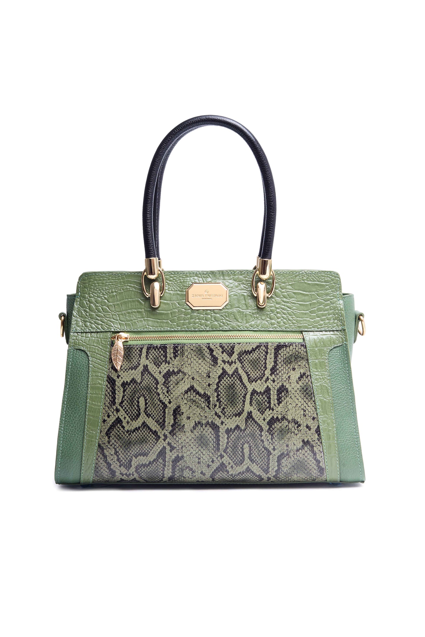 Bolsa Onça Mãe - Verde Cobra