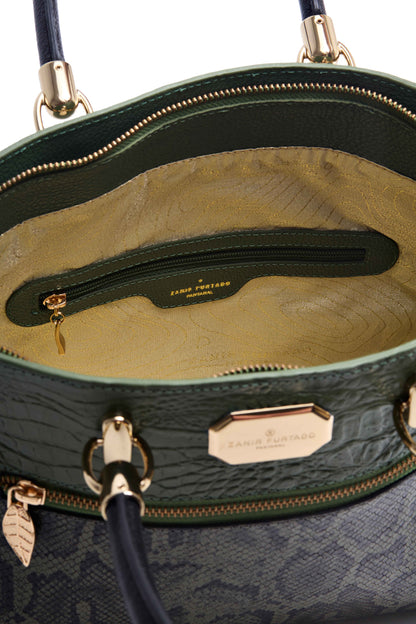 Bolsa Onça Mãe - Verde Cobra