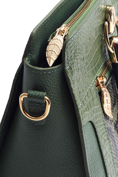 Bolsa Onça Mãe - Verde Cobra