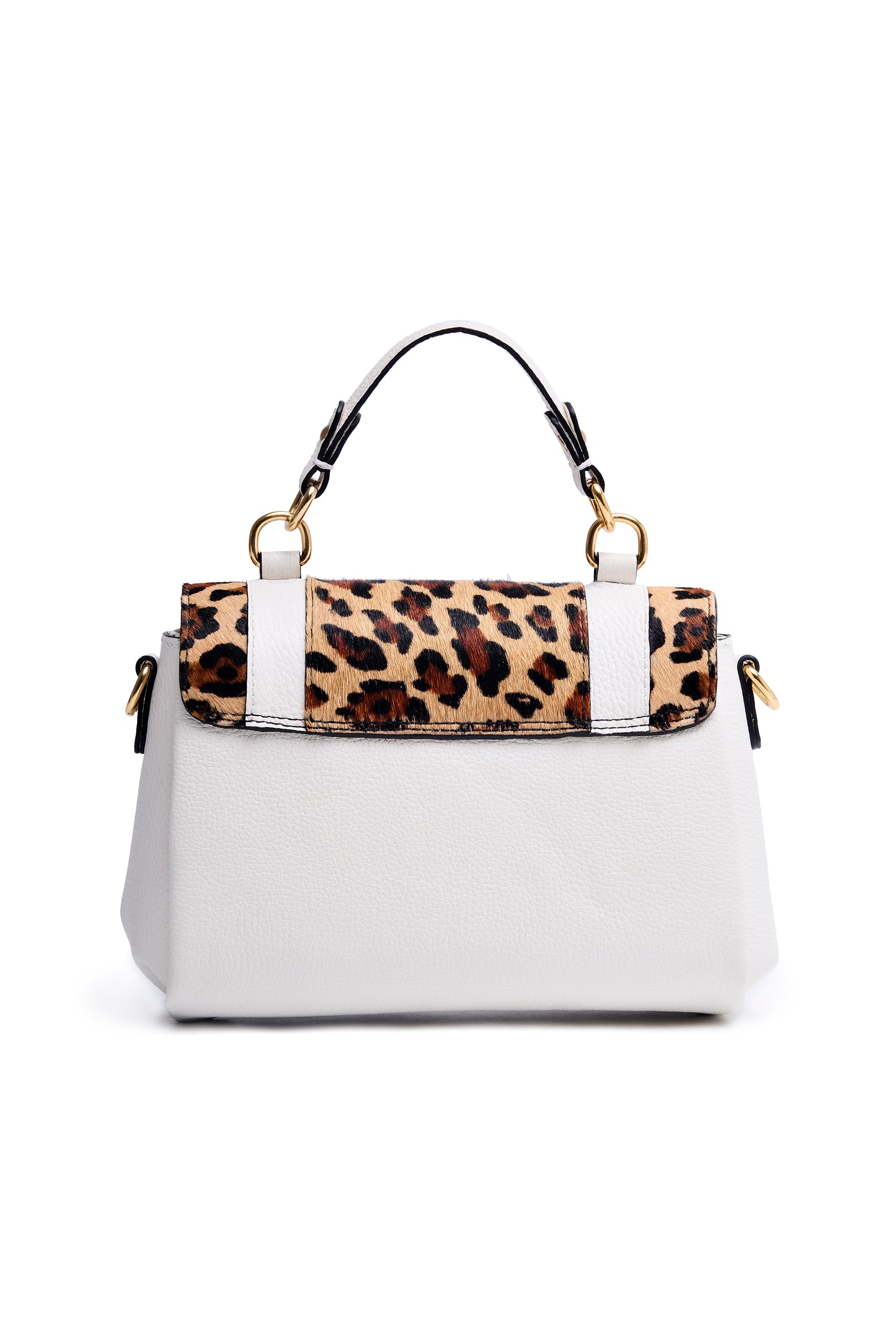 Bolsa Bruna - Branco e Onça