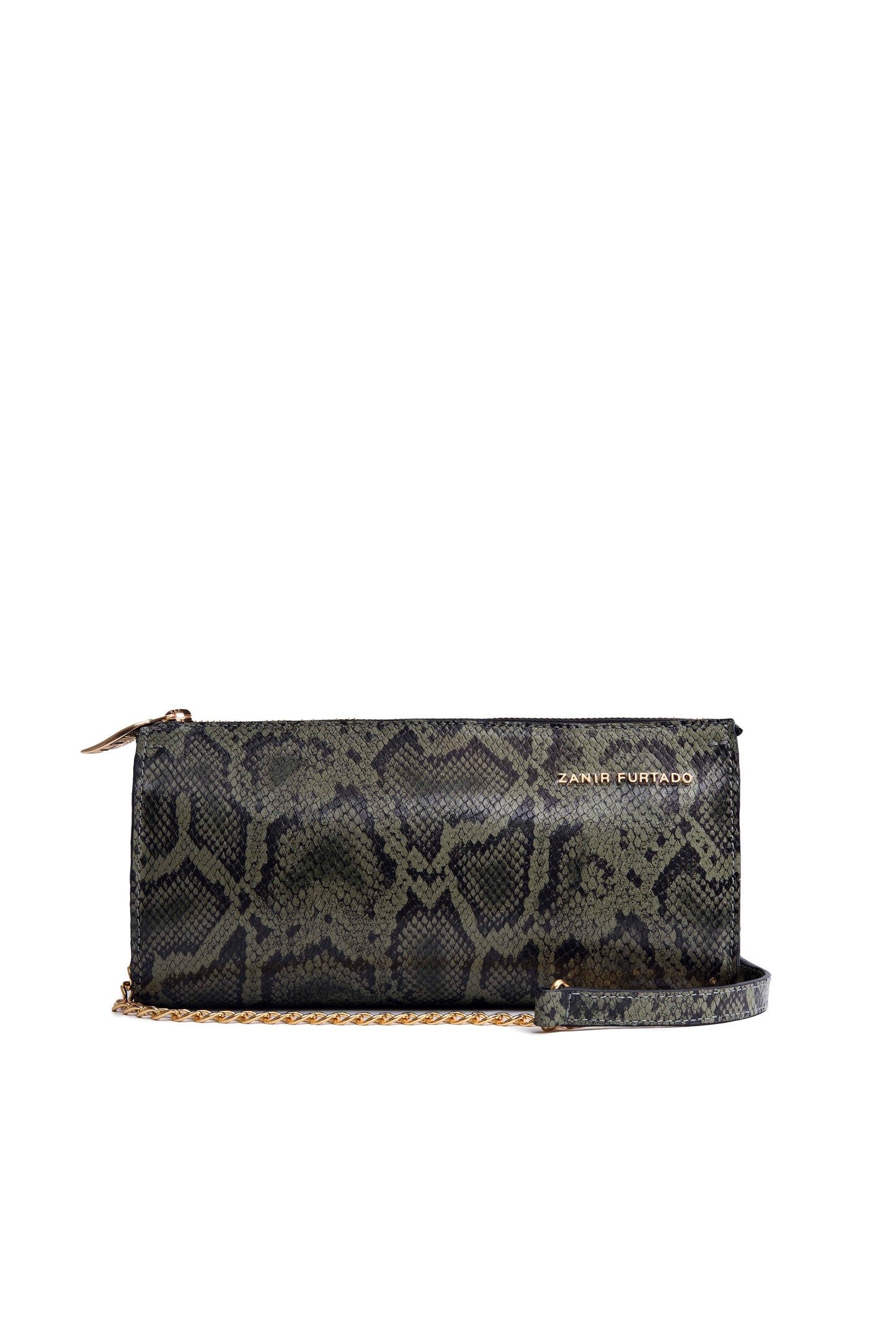 Bolsa Charme - Clutch Cobra Verde