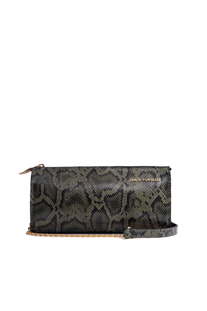 Bolsa Charme - Clutch Cobra Verde