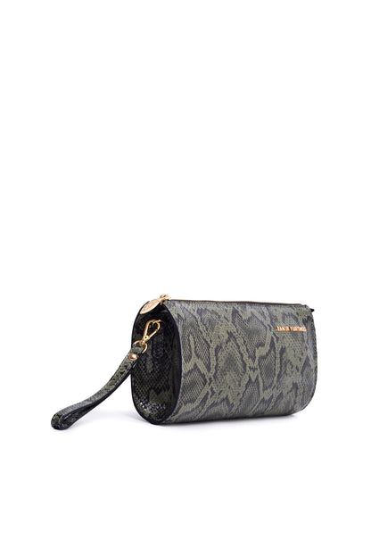 Bolsa Charme - Clutch Cobra Verde