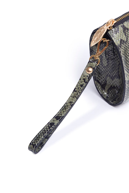 Bolsa Charme - Clutch Cobra Verde