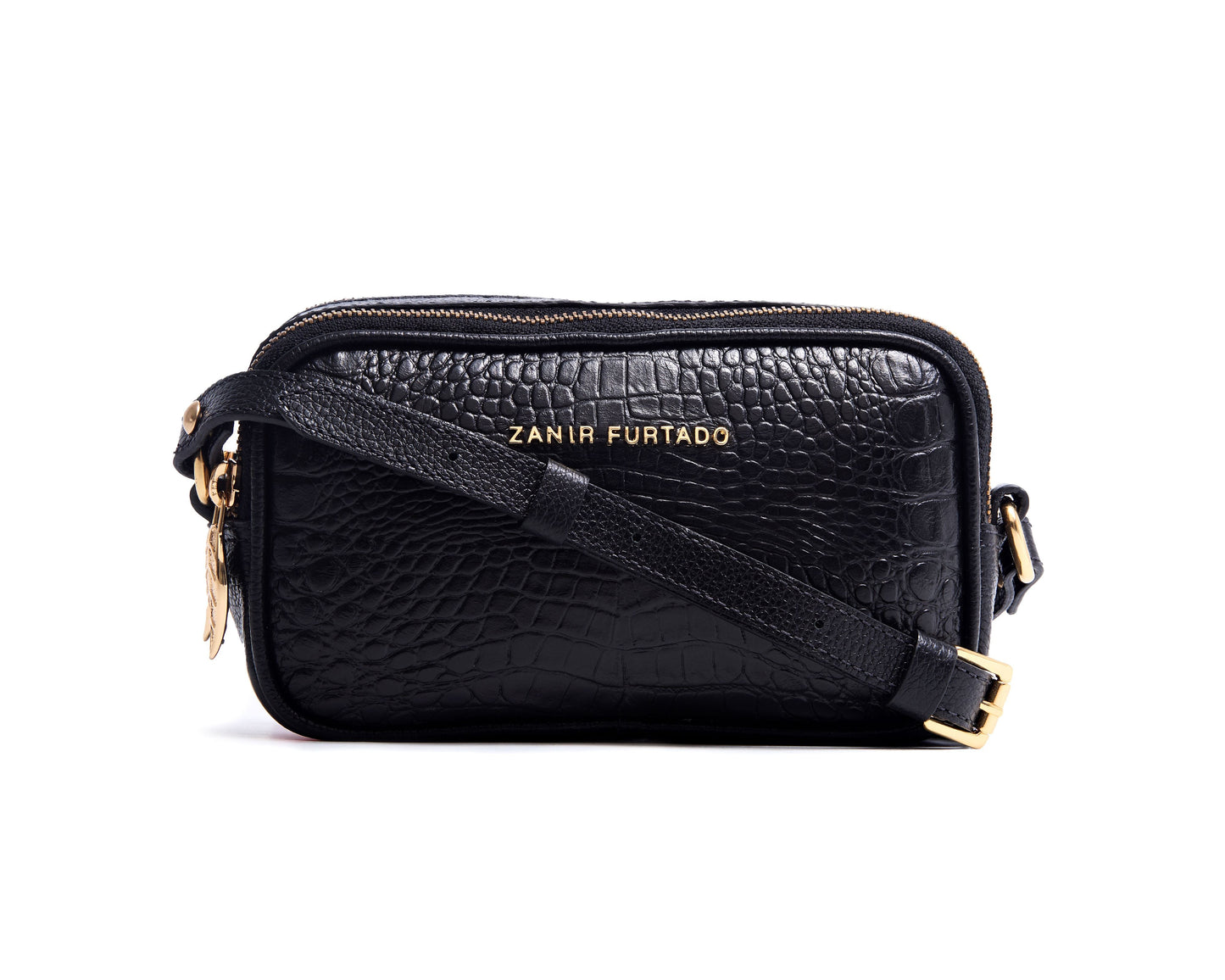 Bolsa IVONE - Croco Preto