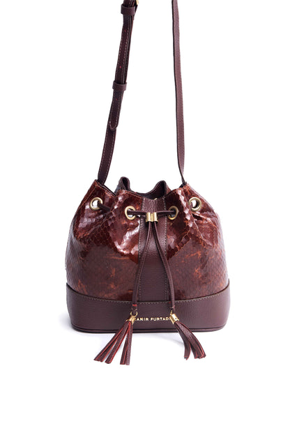 Bolsa Ouse! Mini - Marrom Cobra